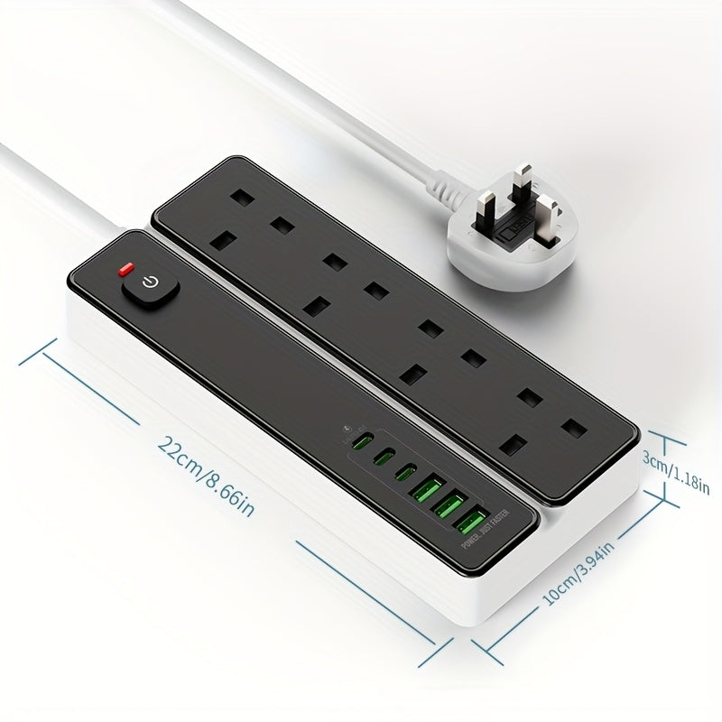 10-in-1 Power Strip with USB Ports
