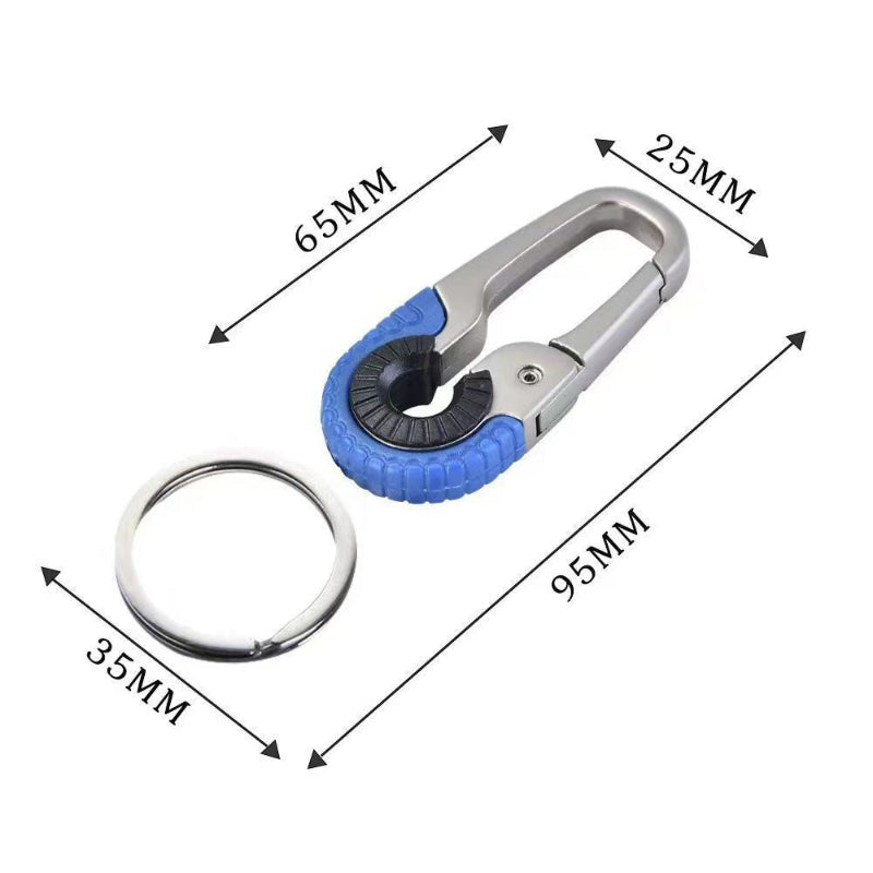 3pcs Heavy-Duty Stainless Steel Keychain Hooks