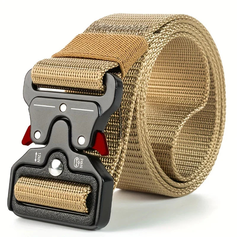 3 Pack Simple Military Enthusiast Tactical Nylon Belts for Men and Women