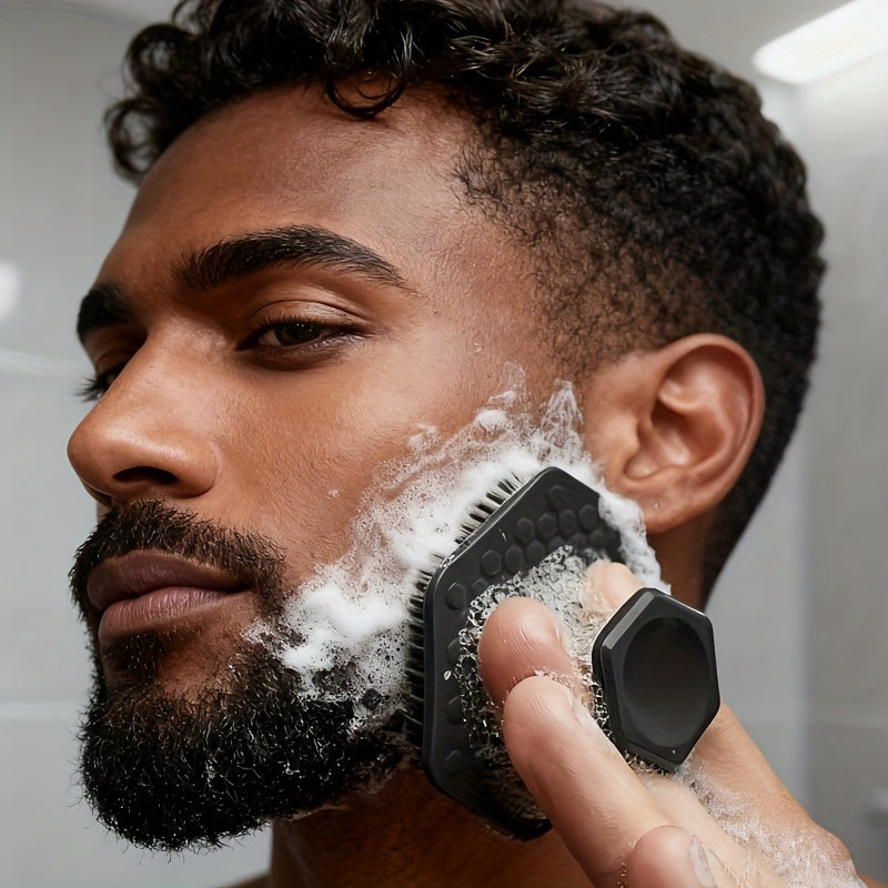 Men's Facial Scrubber - Gentle Exfoliating Pad & Deep Cleansing Massager