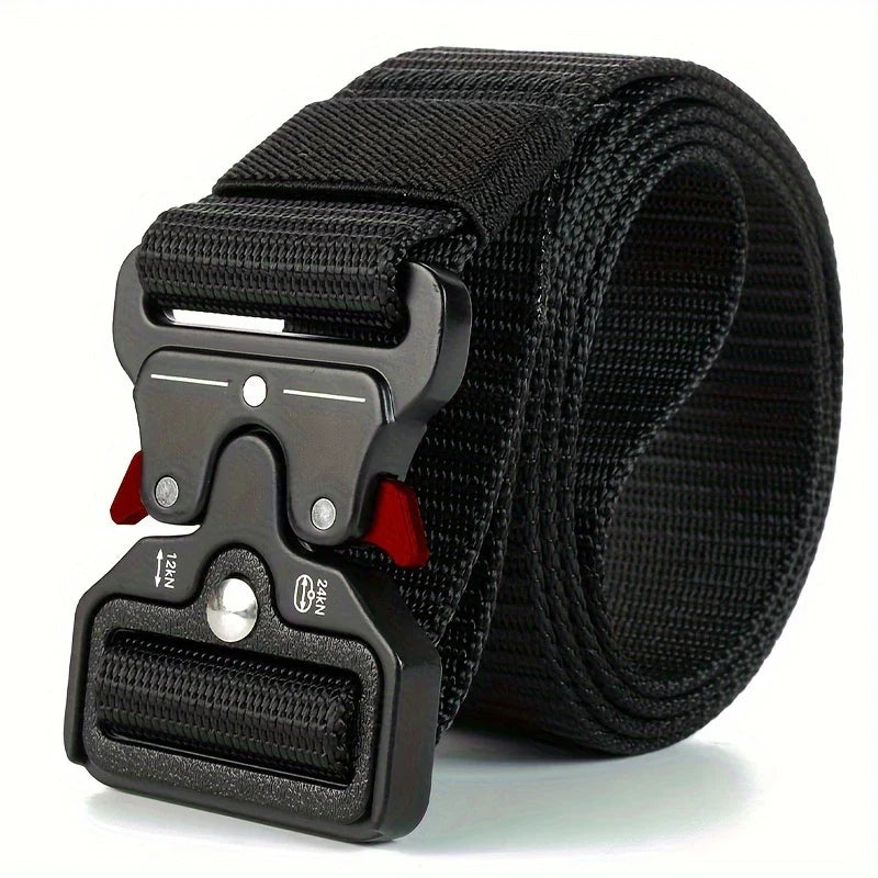 3 Pack Simple Military Enthusiast Tactical Nylon Belts for Men and Women