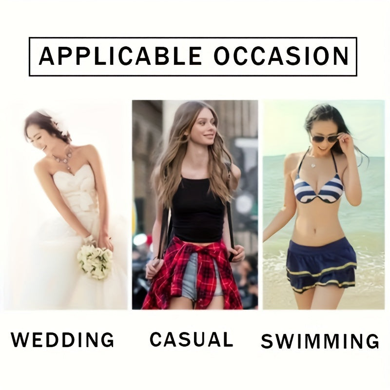 2 Pairs Reusable Silicone Adhesive Invisible Bra Push-Up Lift Covers