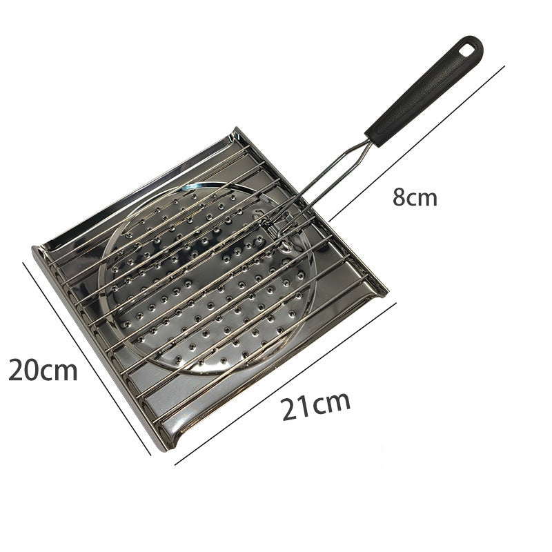 Portable Camping Stove & Bread Toaster - with Foldable Handle
