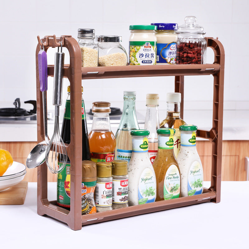 2 Layer Kitchen Organizer Rack Spices Organizer