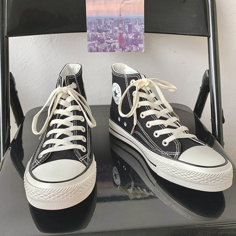 Women'S High-Top Canvas Sneakers