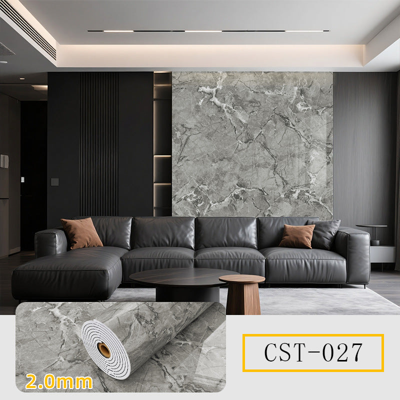 Thickened PVC self-adhesive faux marble wall sticker, background wall decorative sticker.