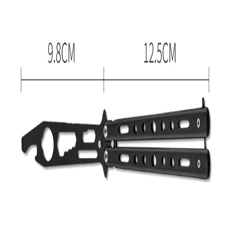 Stainless Steel Butterfly Knife Bottle Opener