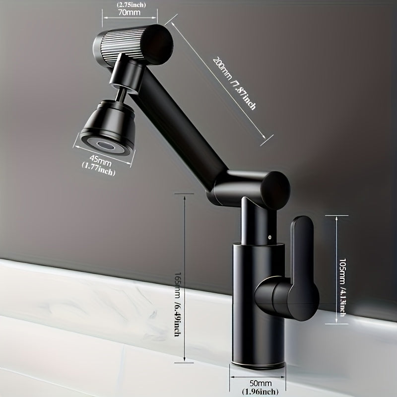 1080° Rotating High-Arc Spout Kitchen & Bathroom Faucet