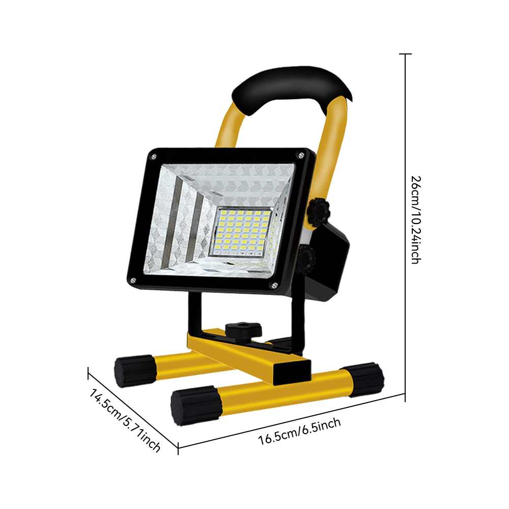100W Rechargeable LED Floodlight - Portable Outdoor Emergency Lamp