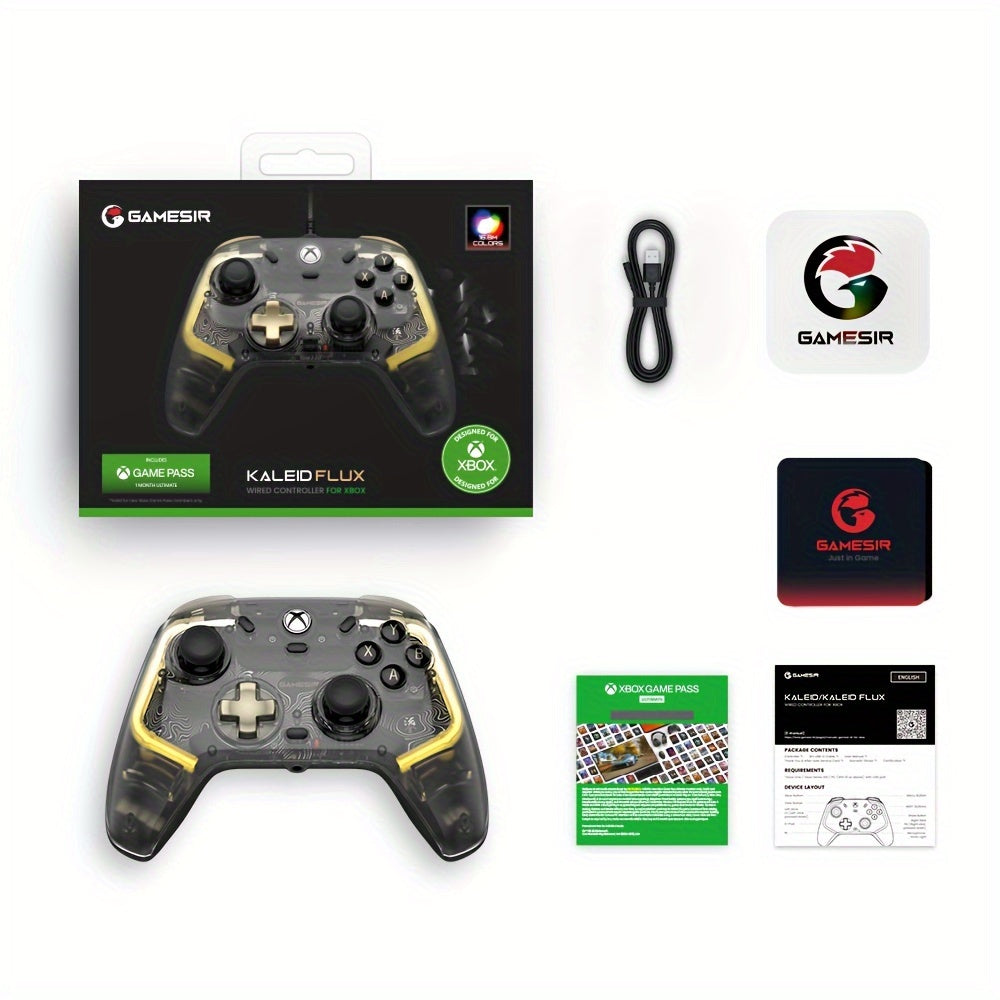 GameSir Kaleid Flux Enhanced Wired Controller for Xbox, RGB Lighting and Hall Effect Joystick