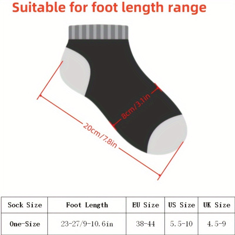 9 Pairs of Randomly Mixed Color Men'S Short Socks