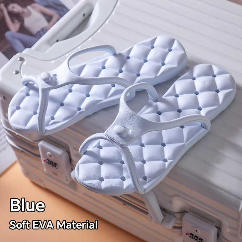 1 Pair  Foldable Travel Slippers
