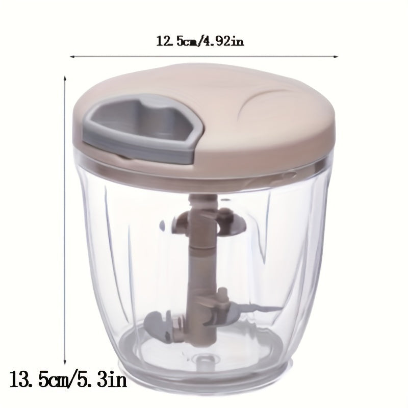 1pc Multifunctional Manual Vegetable Chopper & Garlic Masher