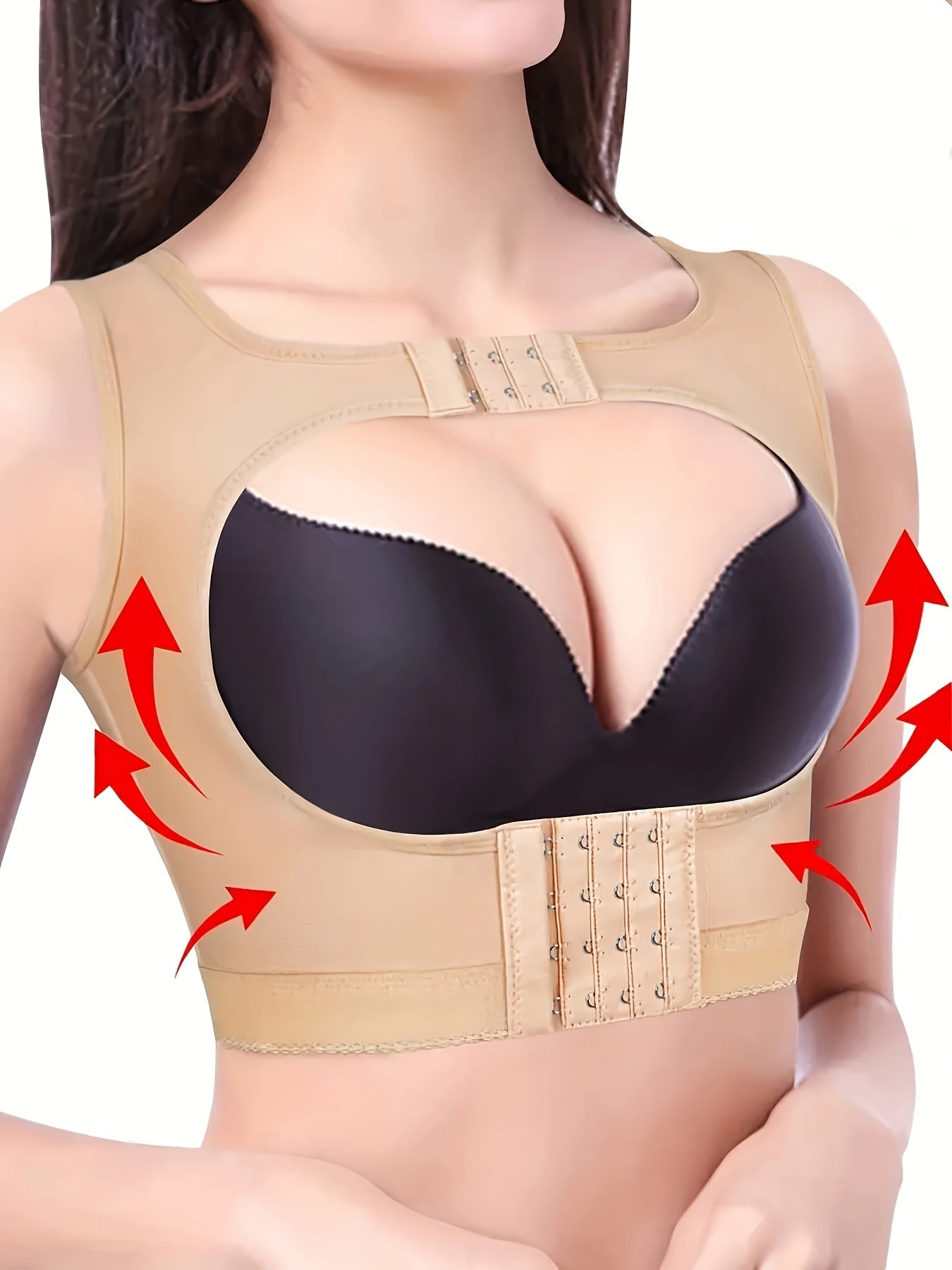 Women'S Front Closure Chest Lifter Shapewear Vest