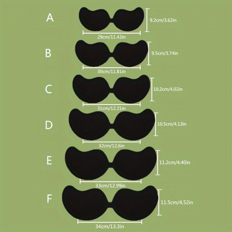 2 Pairs Reusable Silicone Adhesive Invisible Bra Push-Up Lift Covers