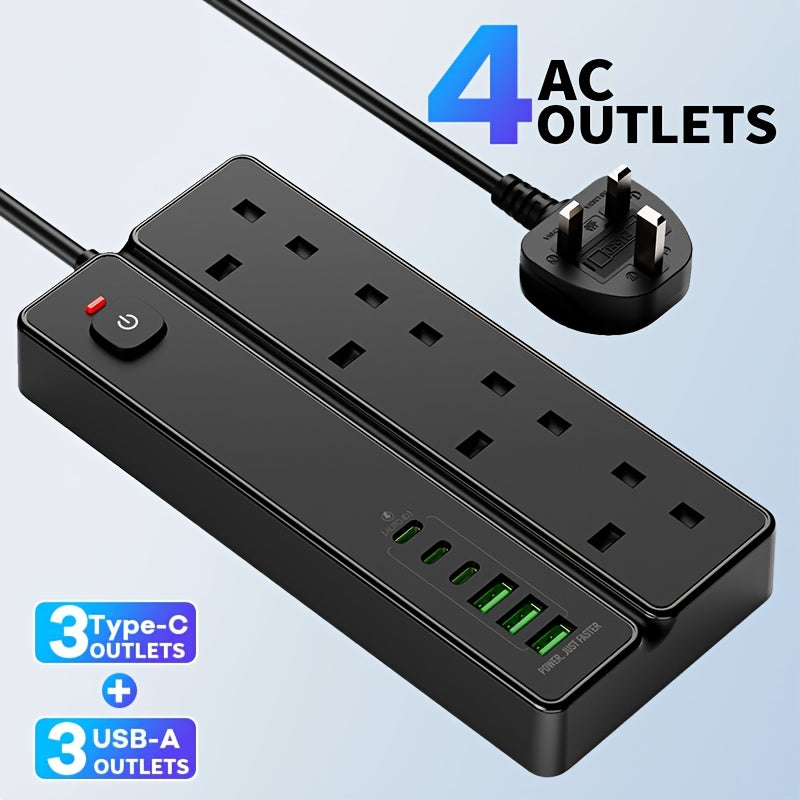 10-in-1 Power Strip with USB Ports