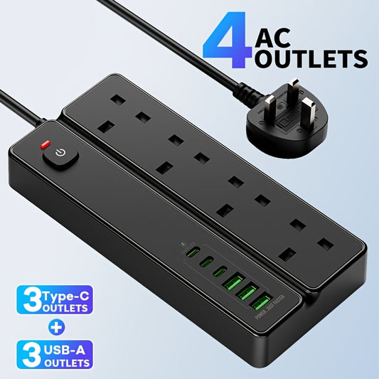 10-in-1 Power Strip with USB Ports