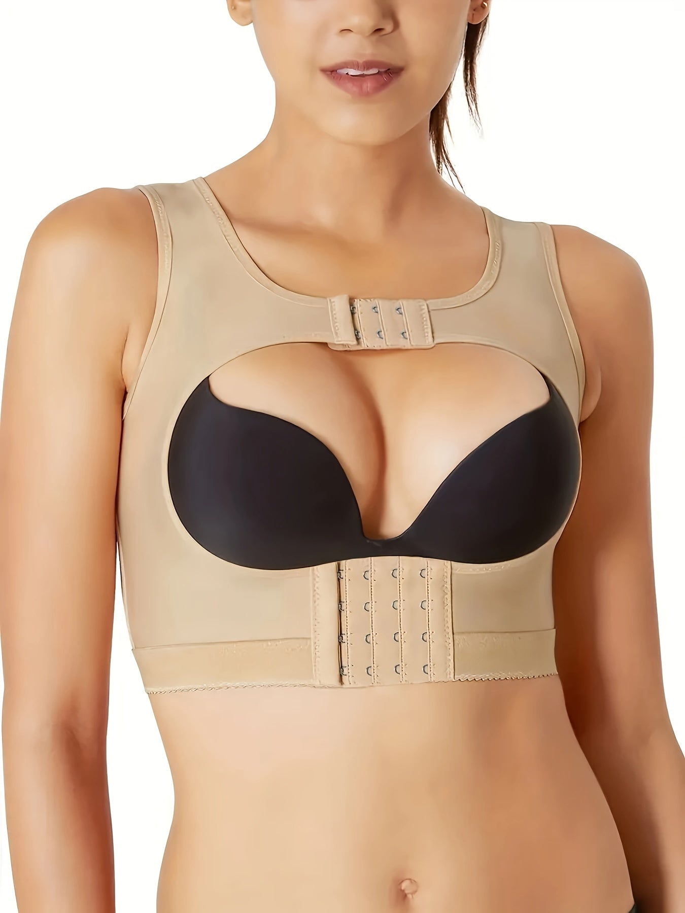 Women'S Front Closure Chest Lifter Shapewear Vest