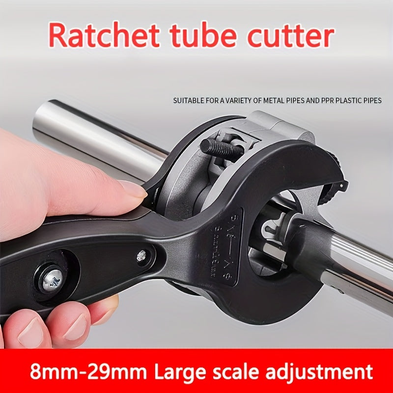 Heavy-Duty Ratchet Pipe Cutter - Cutting range from 1/4" to 7/8"