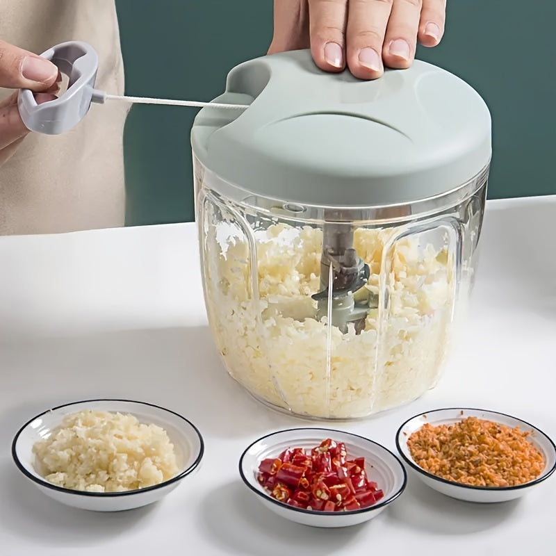 1pc Multifunctional Manual Vegetable Chopper & Garlic Masher