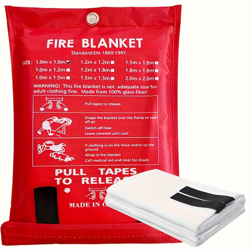 100cm x100cm Fiberglass Flame Retardant Safety Blanket