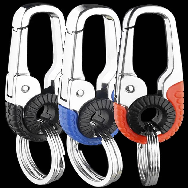 3pcs Heavy-Duty Stainless Steel Keychain Hooks