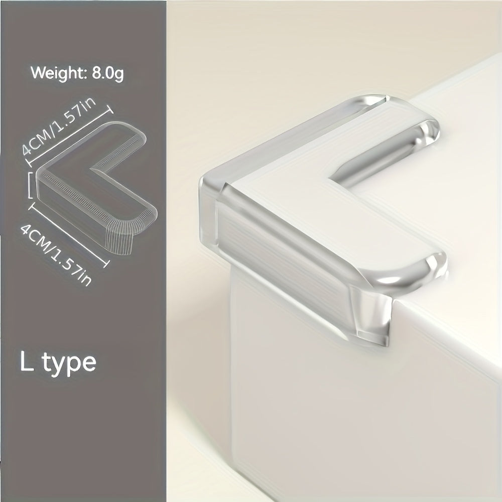 10pcs Transparent Silicone Corner Guard Set