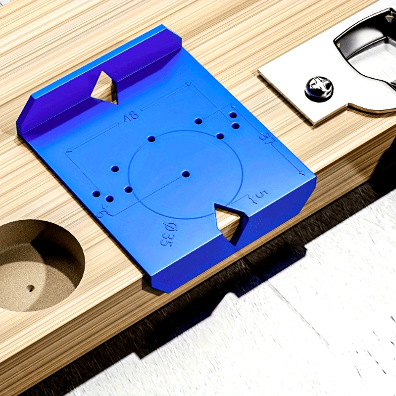 1/3pcs Woodworking Cabinet Door Hinge Hole Positioning Jig