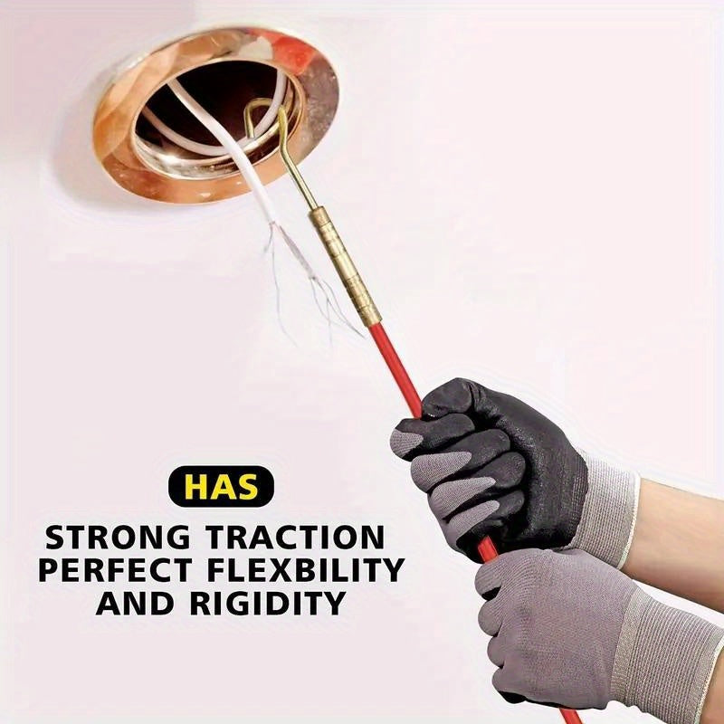 10pcs 4mm*3.3m Fiberglass Duct Rod Electrical Cable Puller