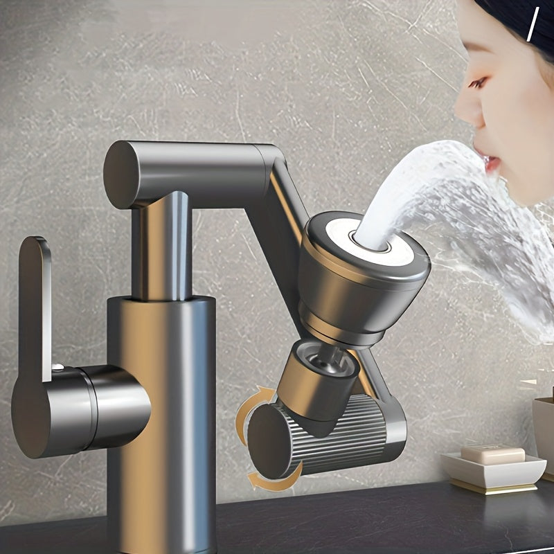 1080° Rotating High-Arc Spout Kitchen & Bathroom Faucet