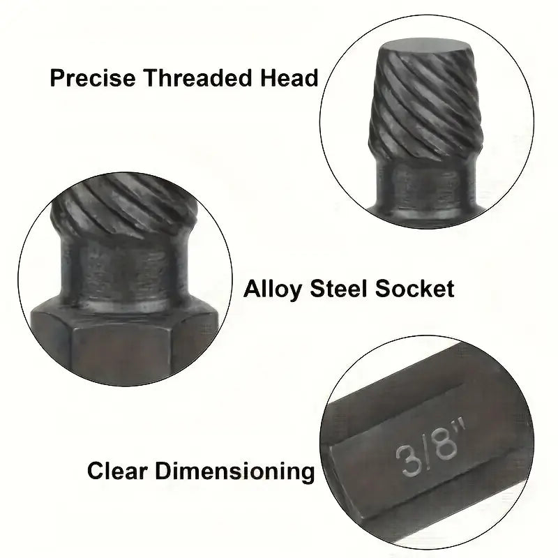 10-Piece Alloy Steel Screw Extractor Set