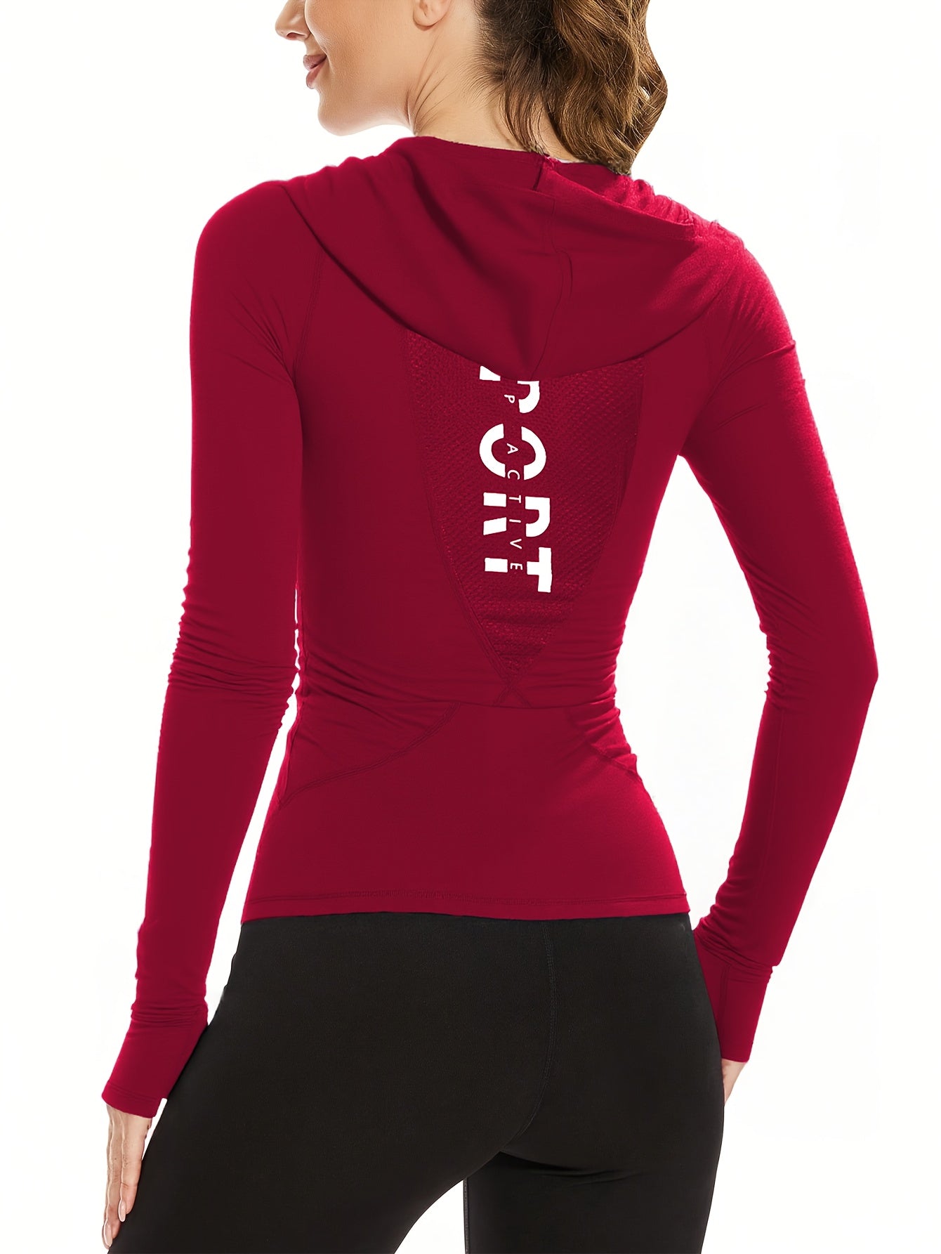 Women's Workout Hoodie - Quick-Dry Yoga Jacket