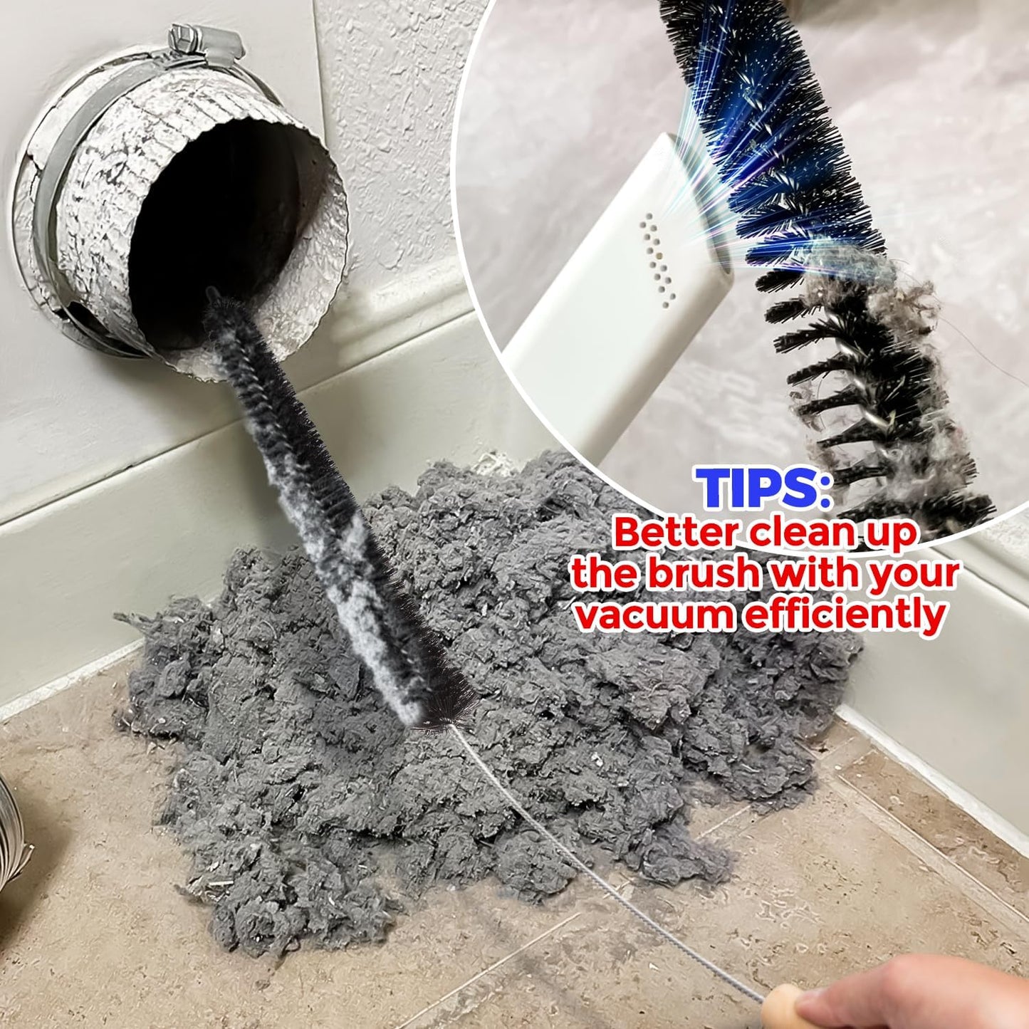Washing machine inner drum cleaning brush