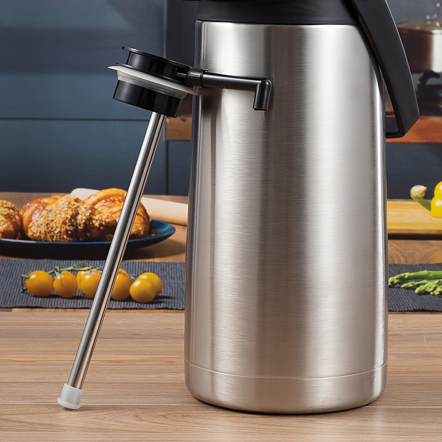 1.9L Stainless Steel Insulated Kettle with Easy-Pour Spout