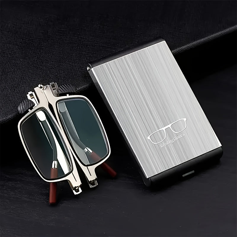 Phone-Attachable Folding Reading Glasses