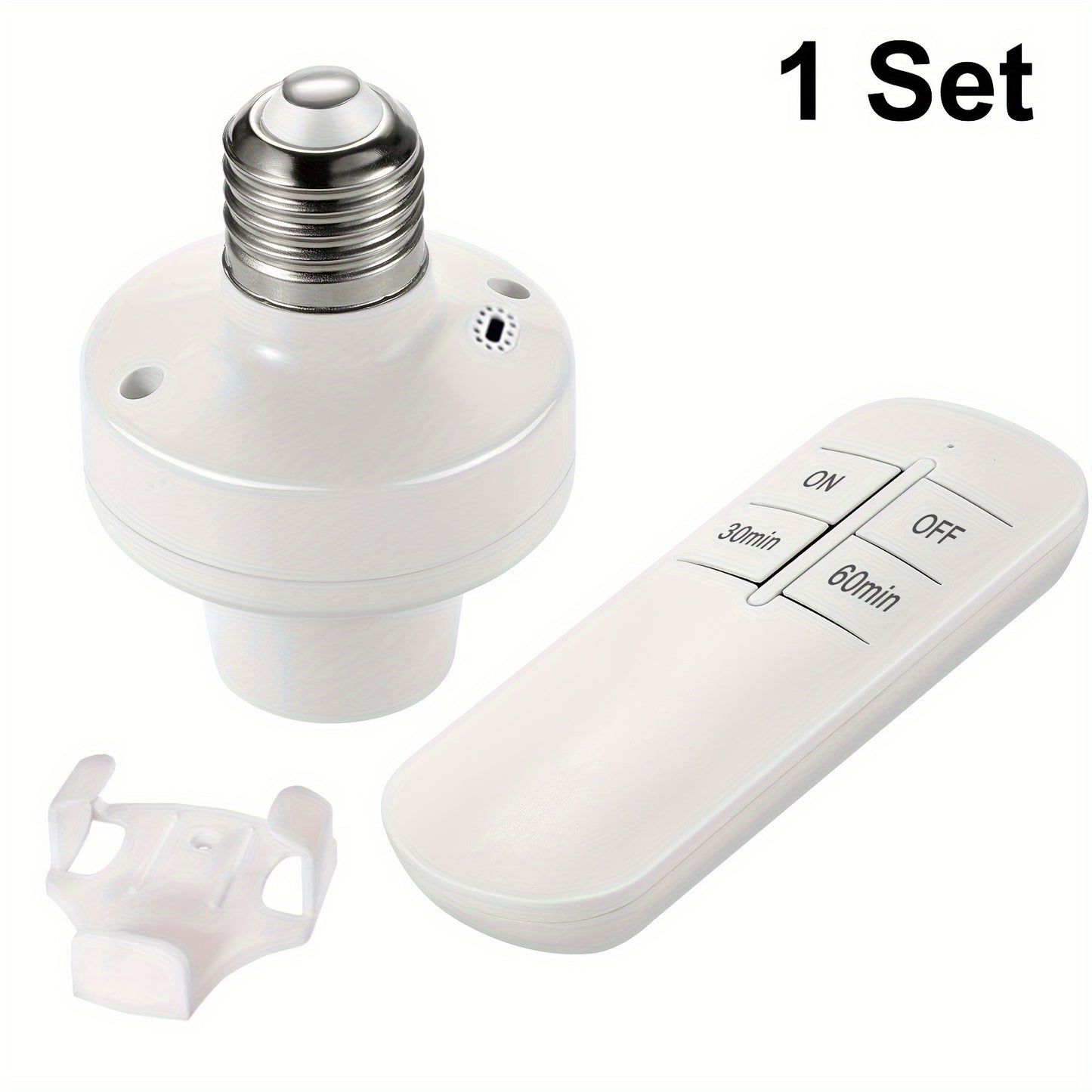 1 Sets  433Mhz Wireless Remote Control Light Socket with Timer – E26/E27