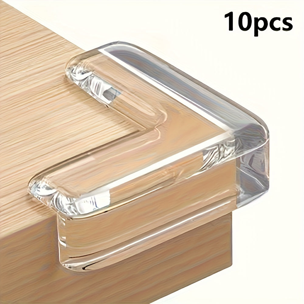 10pcs Transparent Silicone Corner Guard Set