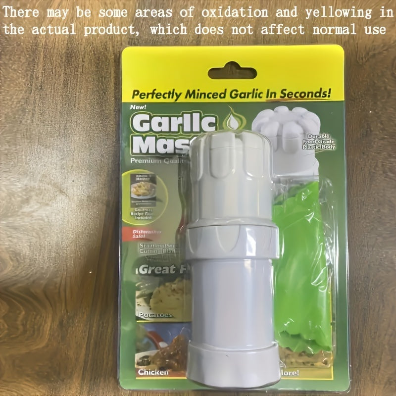 1 piece of manual garlic press/mincer, mini multi-functional garlic cutter