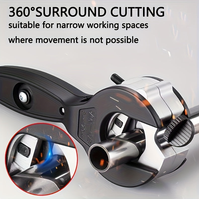 Heavy-Duty Ratchet Pipe Cutter - Cutting range from 1/4" to 7/8"