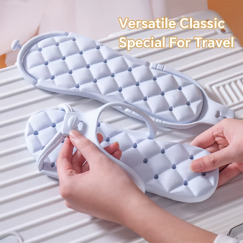 1 Pair  Foldable Travel Slippers