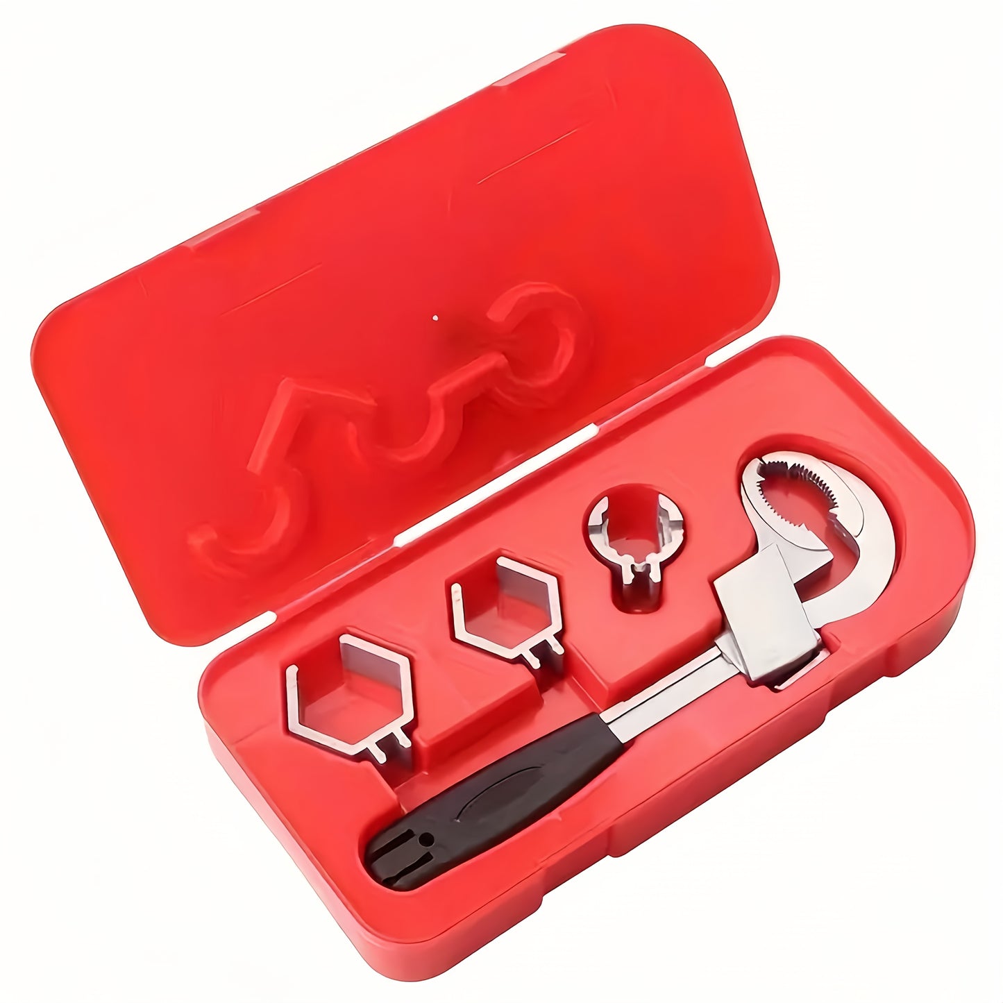 1 Set Of Adjustable Wrenches,  Bathroom Plumbing Faucets And Sink Repair Tools