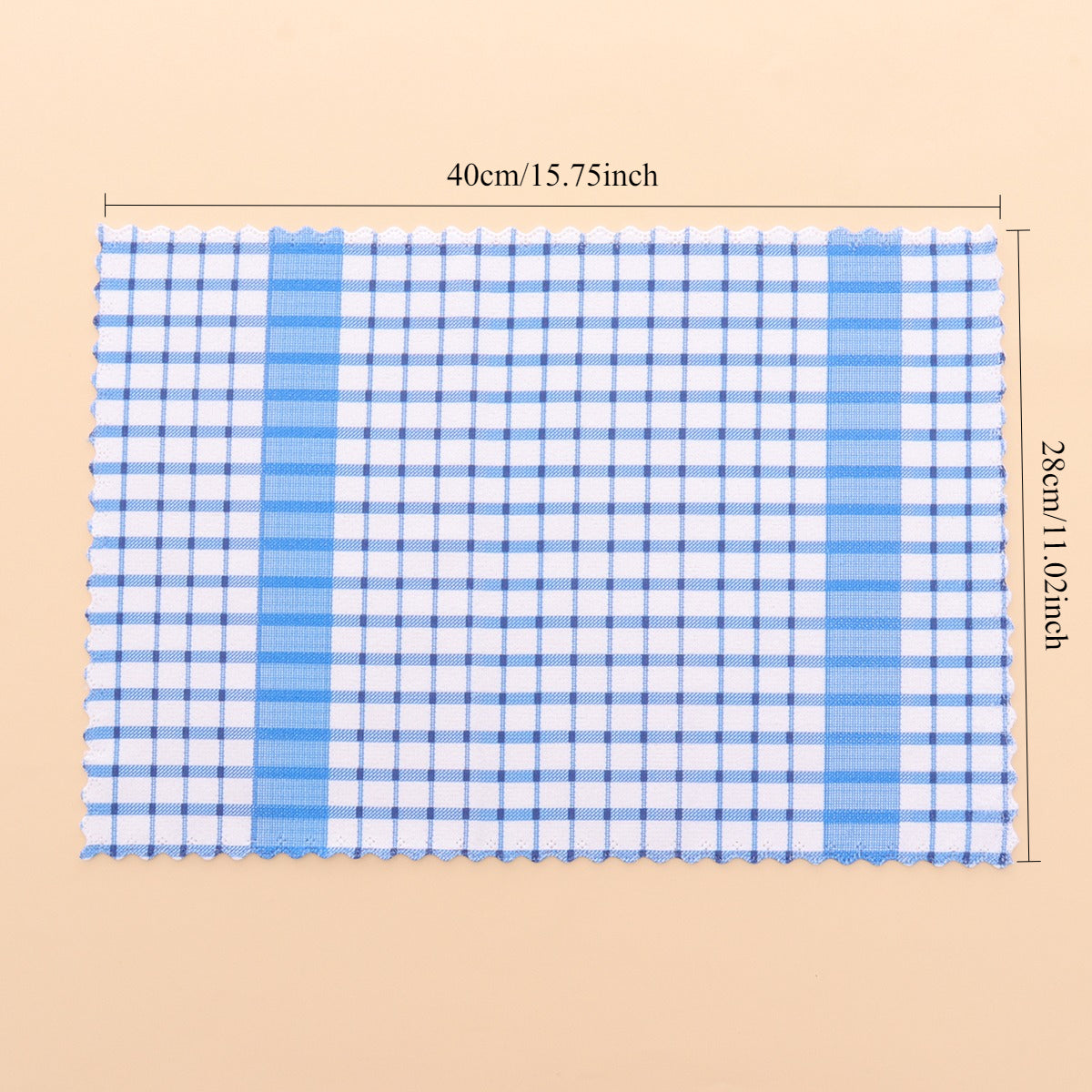 5pcs Modern Printed Checkered Dish Towels