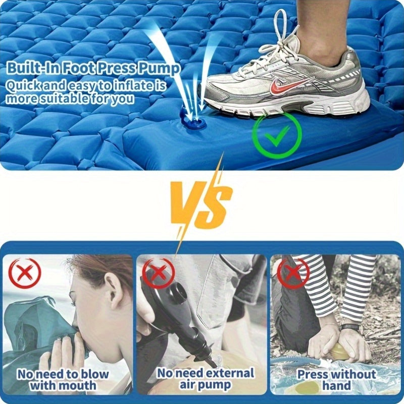 1-person Ultra Light Nylon TPU Self Inflating Camping Sleeping Mat