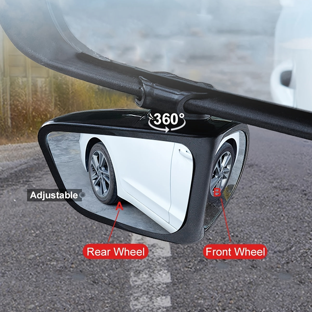 1 Oval Blind Spot Mirrors, Car Rearview Mirror