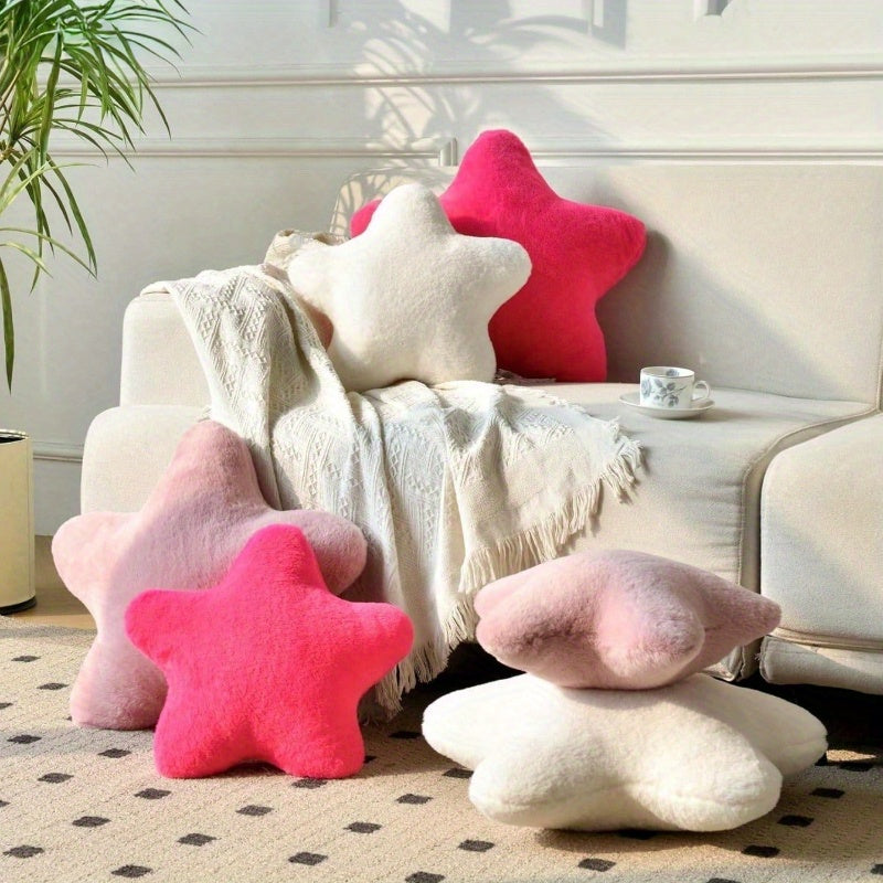 10-Pack Star Decor Plush Throw Pillows
