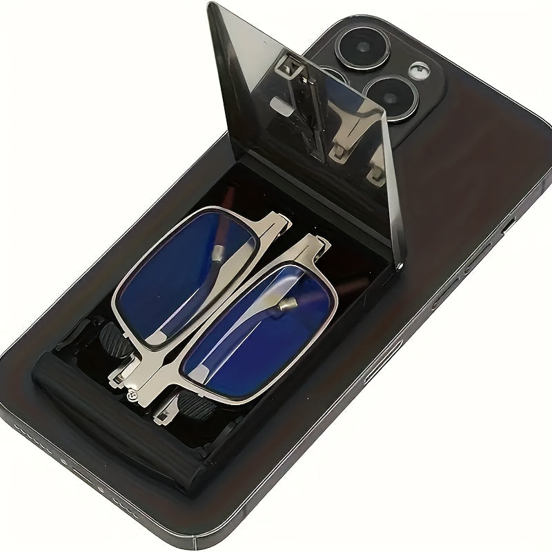 Phone-Attachable Folding Reading Glasses