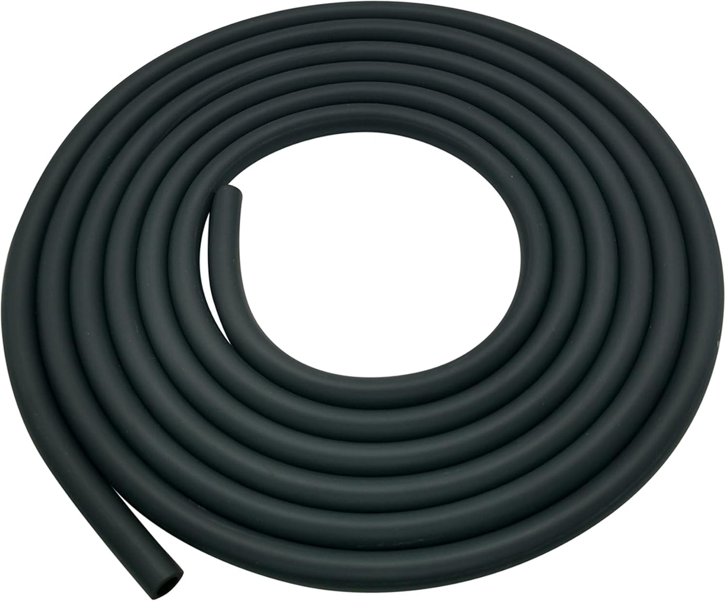 10 Feet 1/4 Inch ID Fuel Line Hose and Generators w/ 20 Clamp Rubber Black