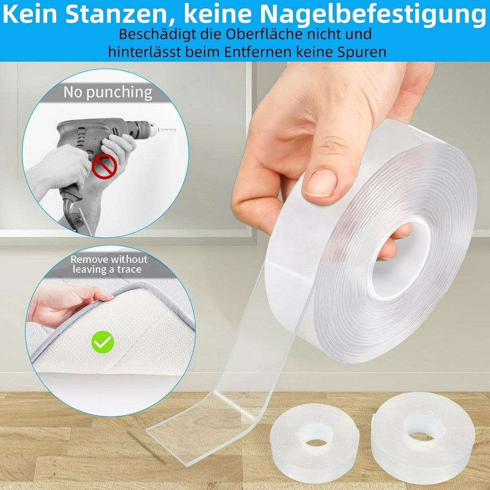 3 rolls nano double-sided tape