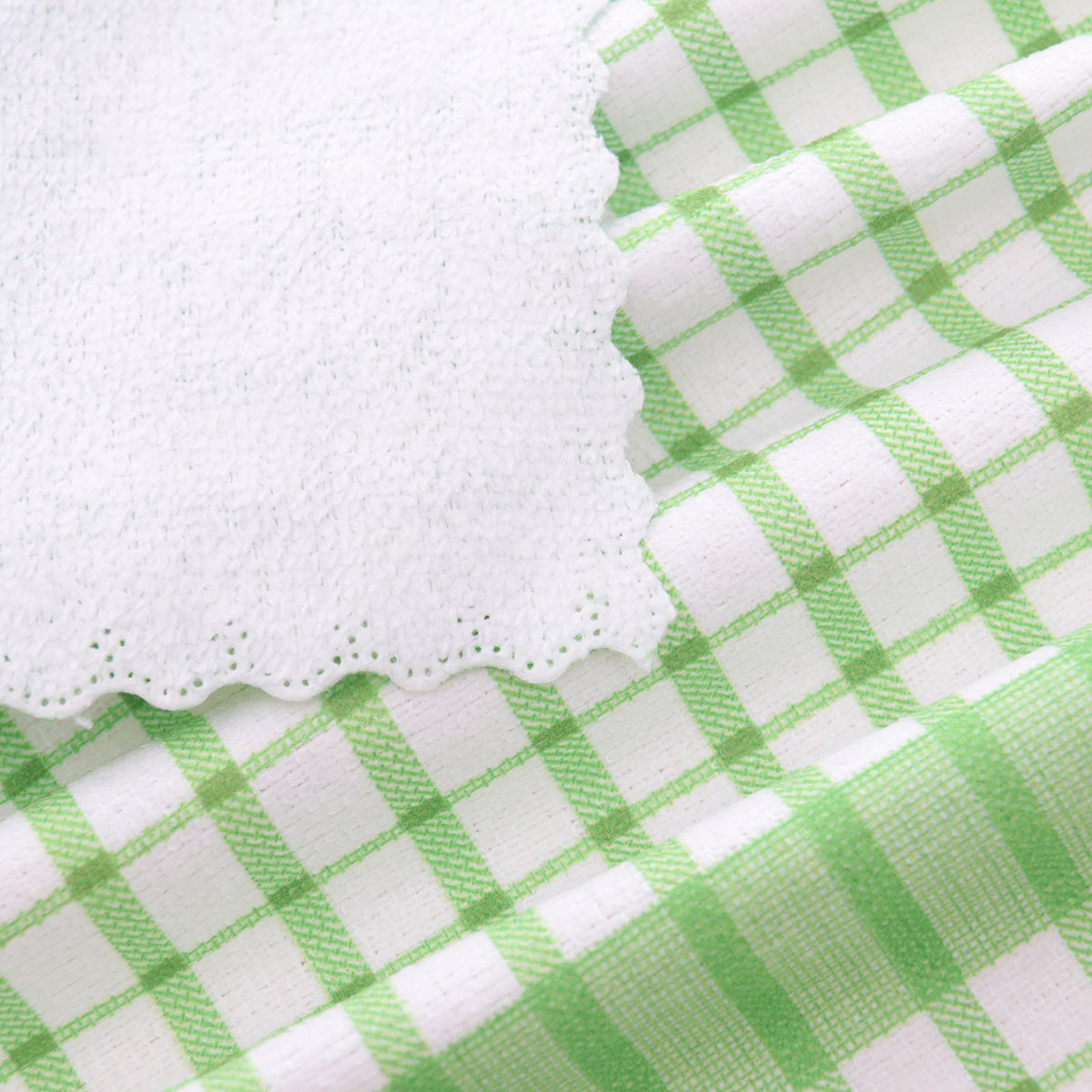 5pcs Modern Printed Checkered Dish Towels