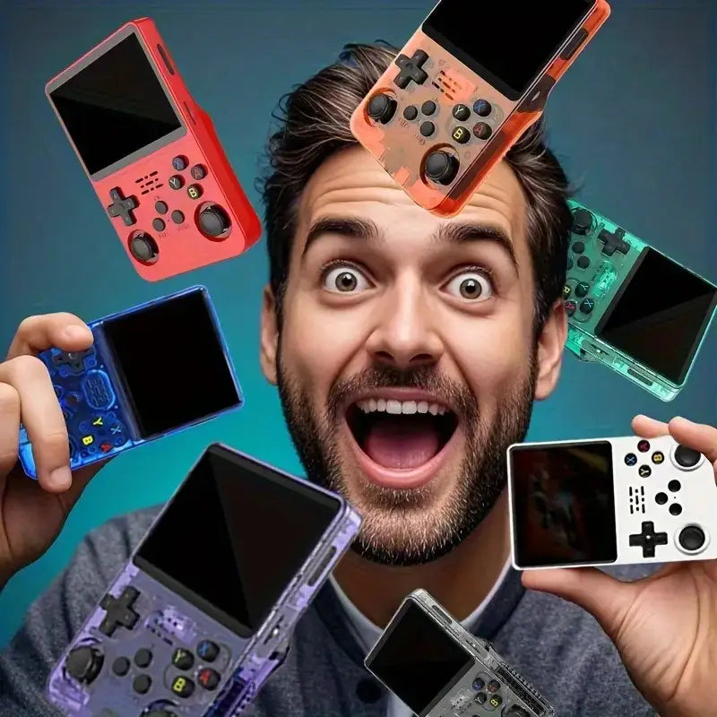 Retro Handheld Game Console R36S, Classic Entertainment with 8.89cm Clear Screen